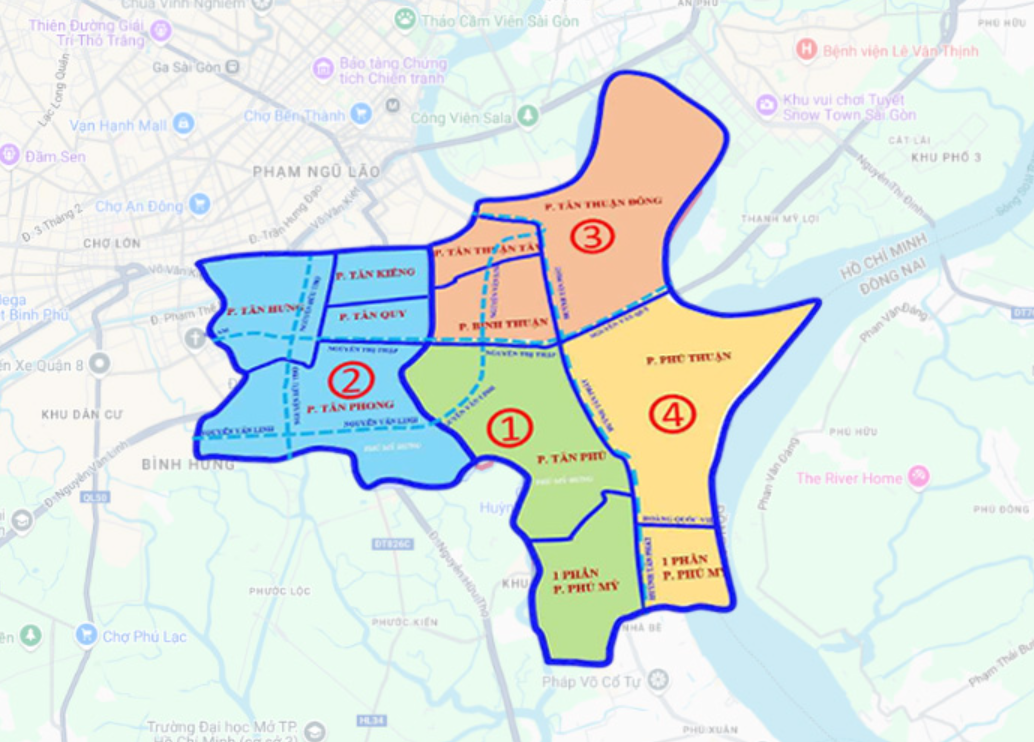 Sáp nhập phường Quận 7: Địa chỉ công ty thay đổi như thế nào?