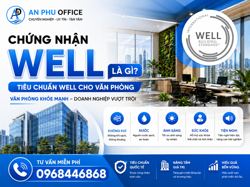 Chứng nhận WELL là gì? Tiêu chuẩn WELL cho văn phòng