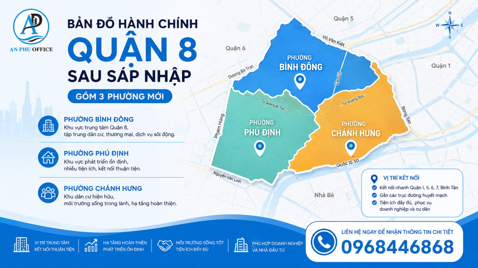 ban do khu vuc quan 8 sau sap nhap