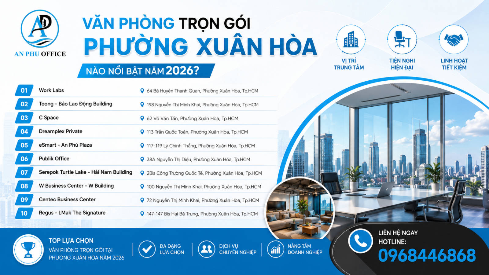 Danh sach van phong 2026