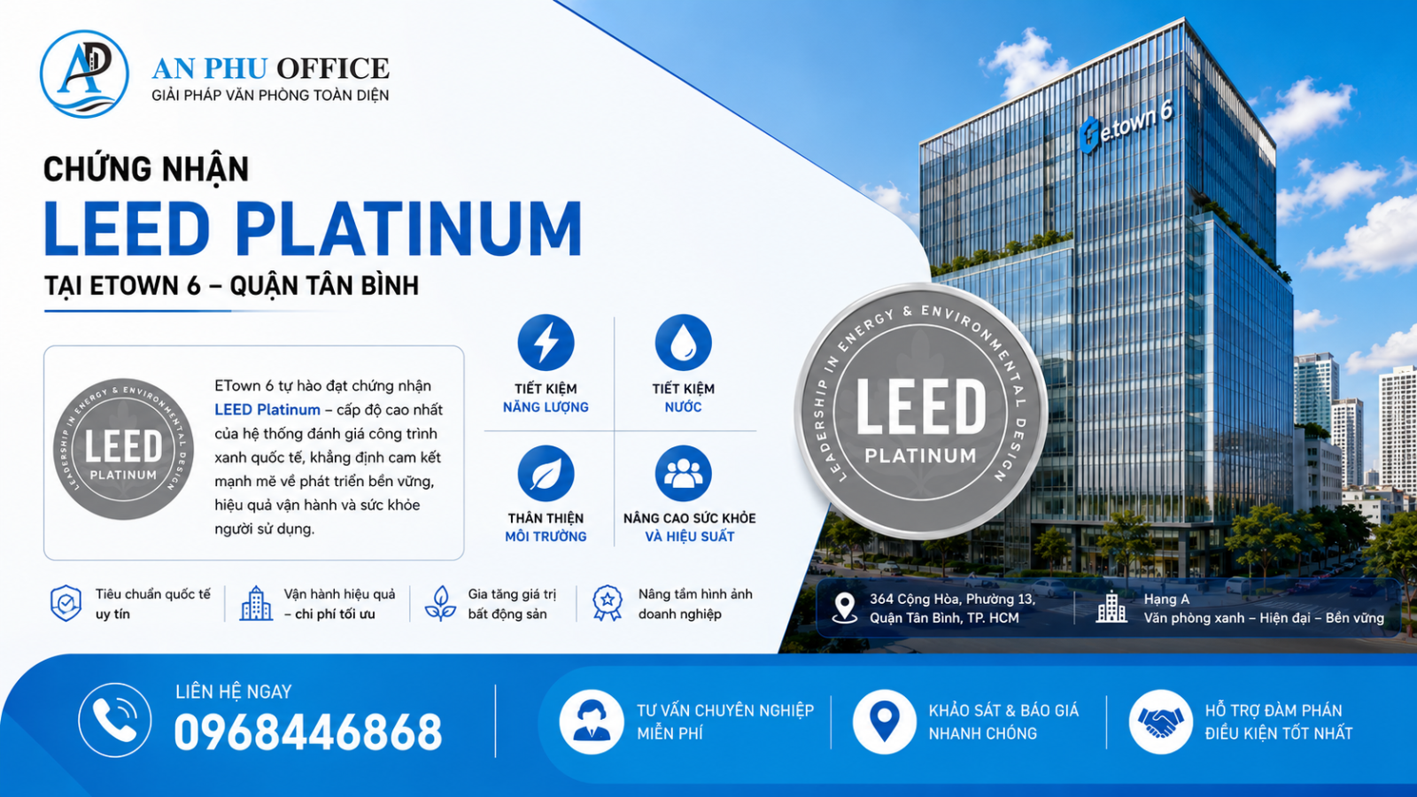 toa nha dat chung nhan leed platinum
