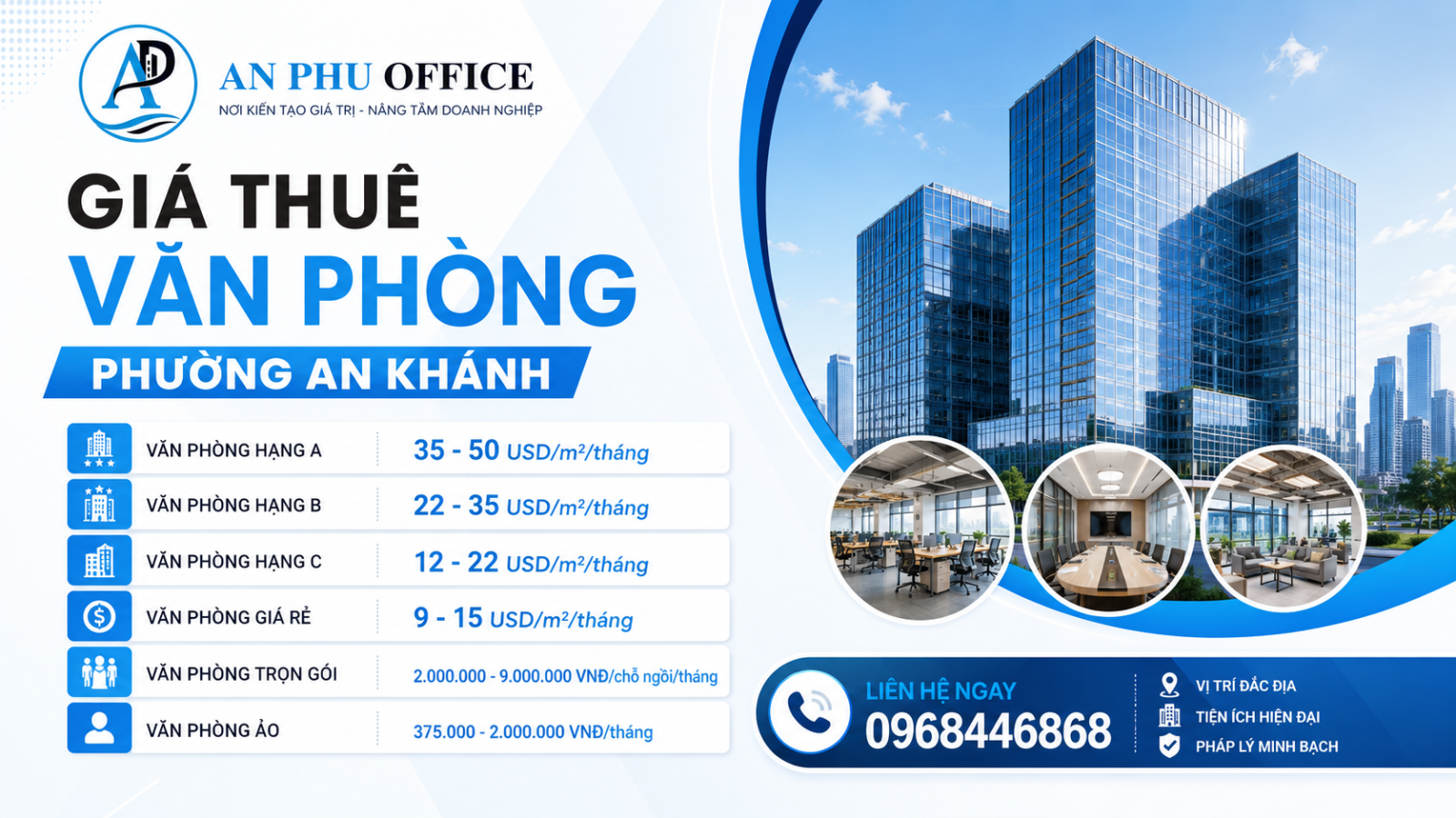 gia thue van phong phuong an khanh