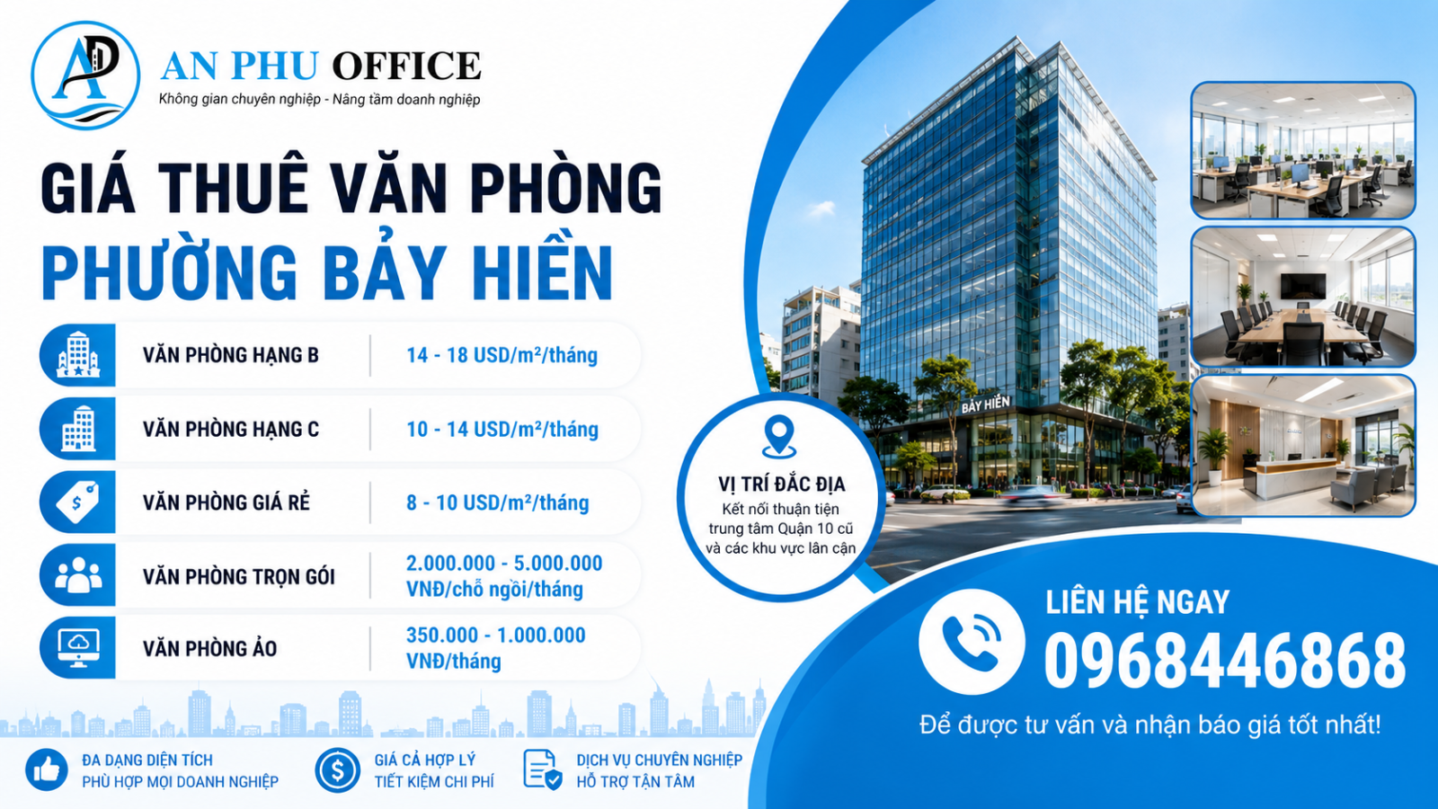gia thue van phong phuong bay hien
