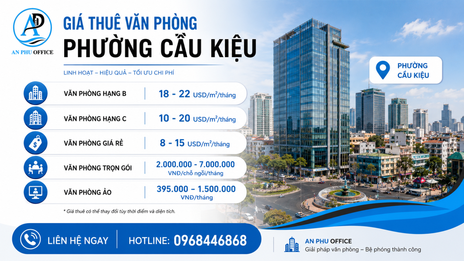gia thue van phong phuong cau kieu