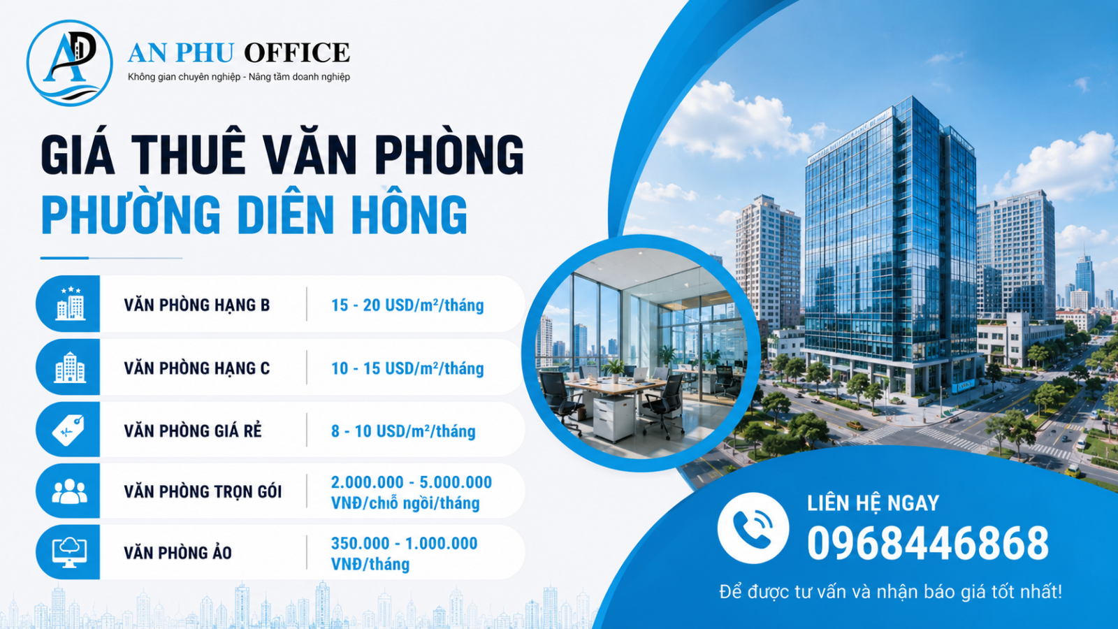 gia thue van phong phuong dien hong