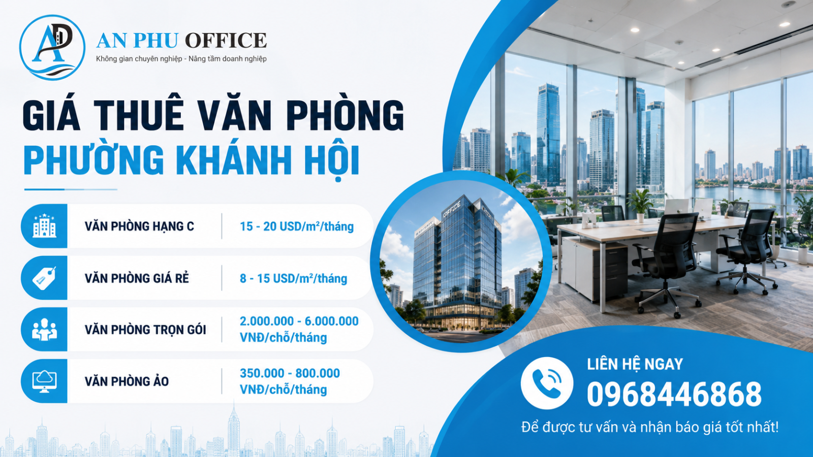 gia thue van phong phuong khanh hoi