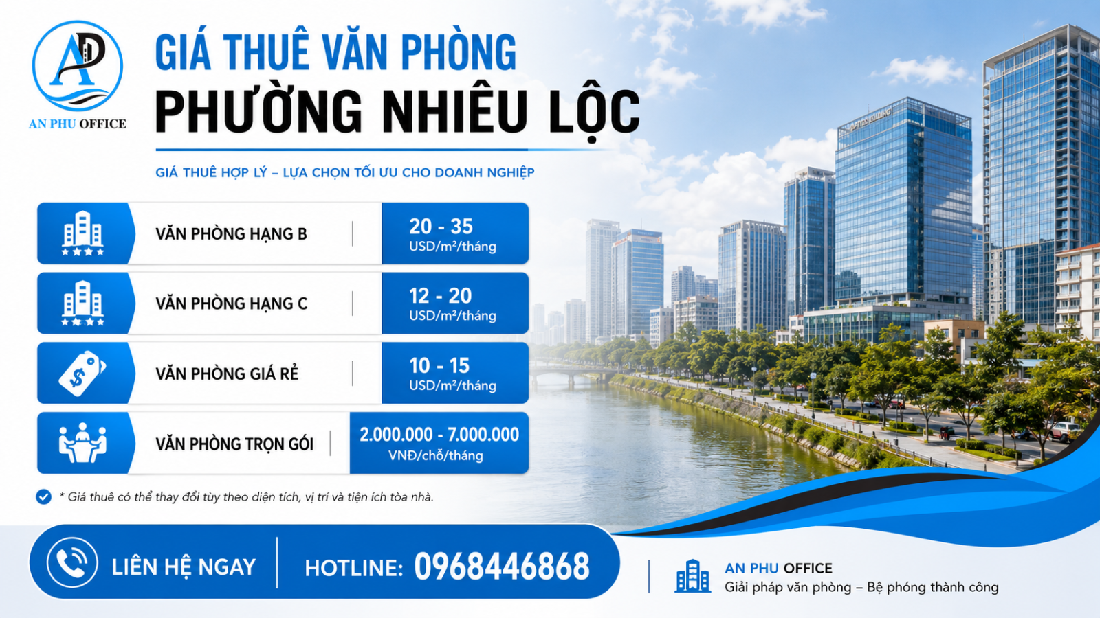 gia thue van phong phuong nhieu loc