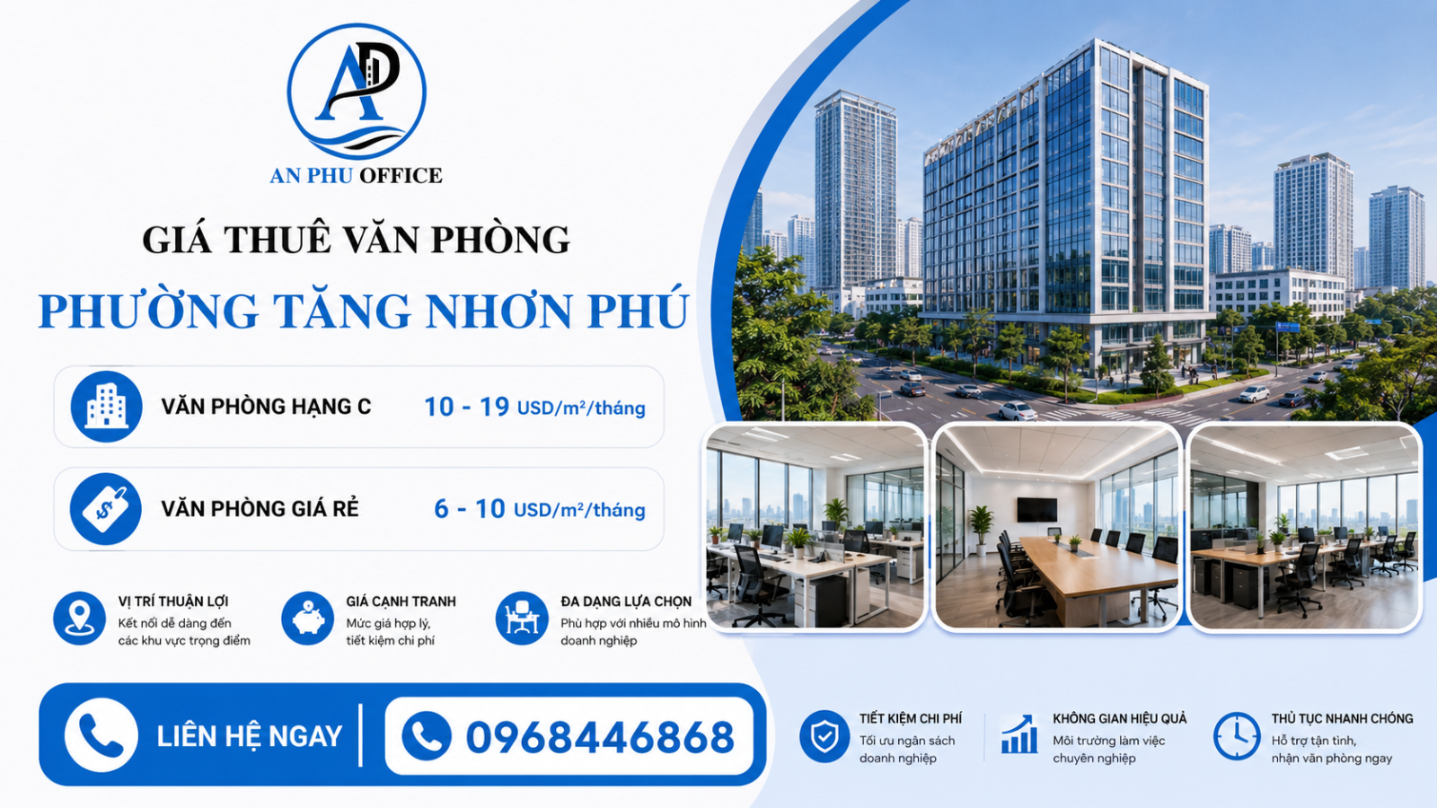 gia thue van phong phuong tang nhon phu