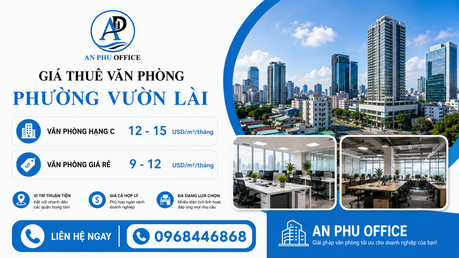 gia thue van phong phuong vươn lai