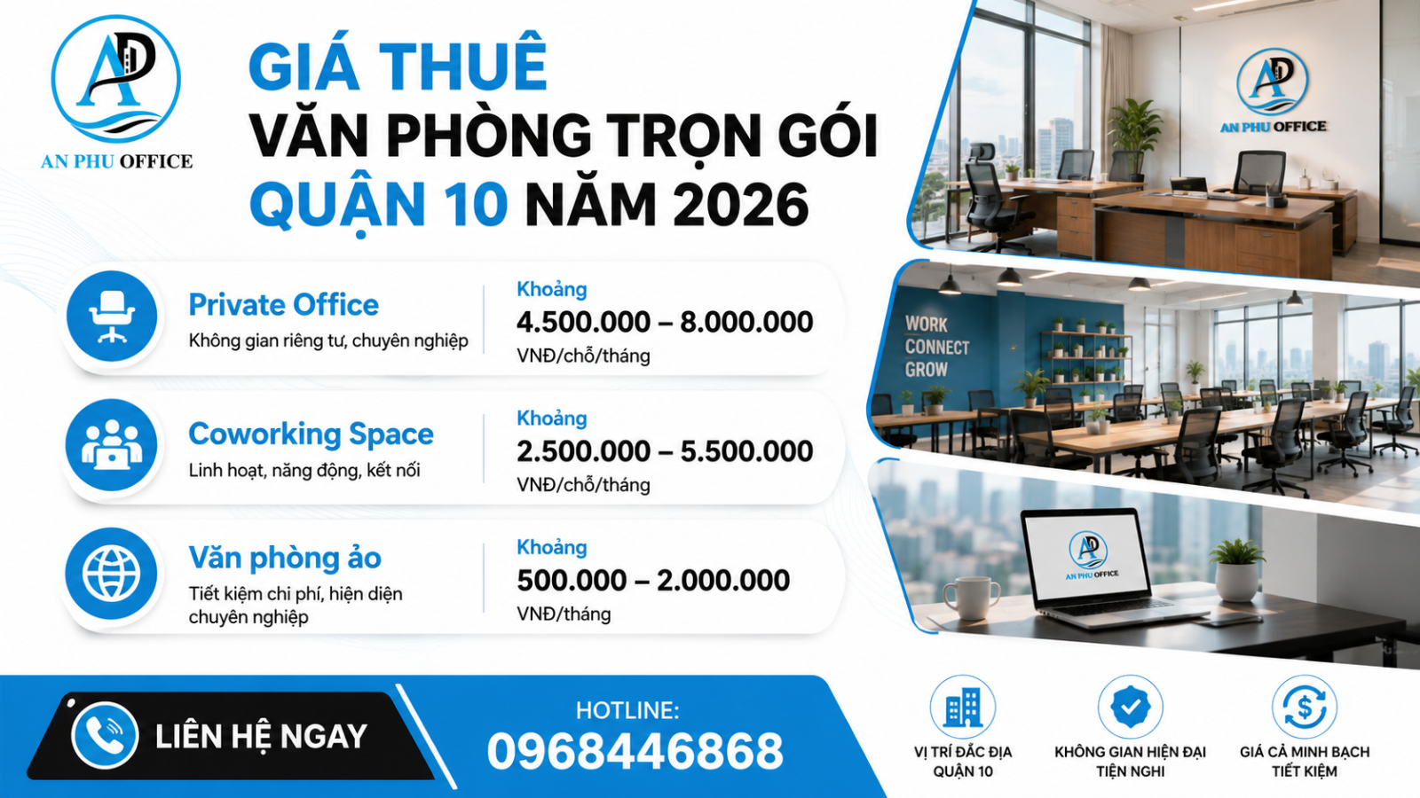 gia van phong tron goi quan 10