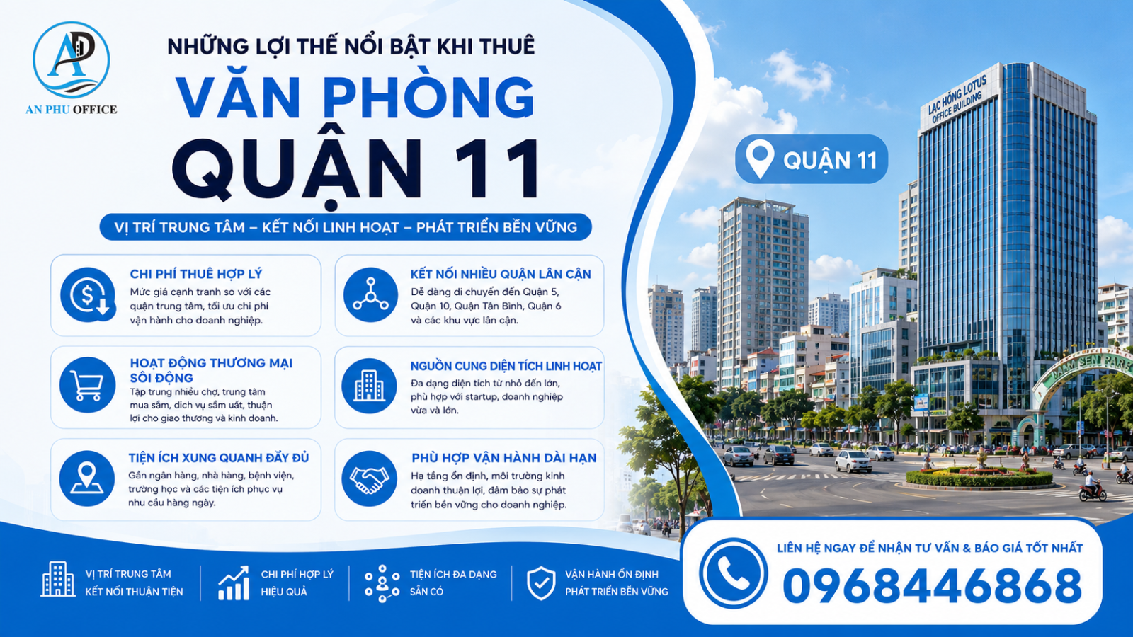 loi the khi thue van phong quan 11