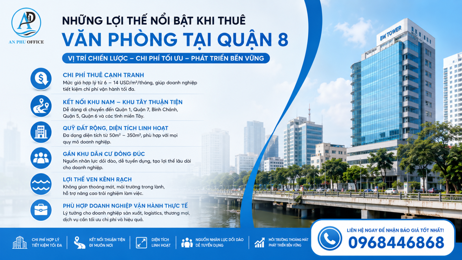 loi the khi thue van phong quan 8