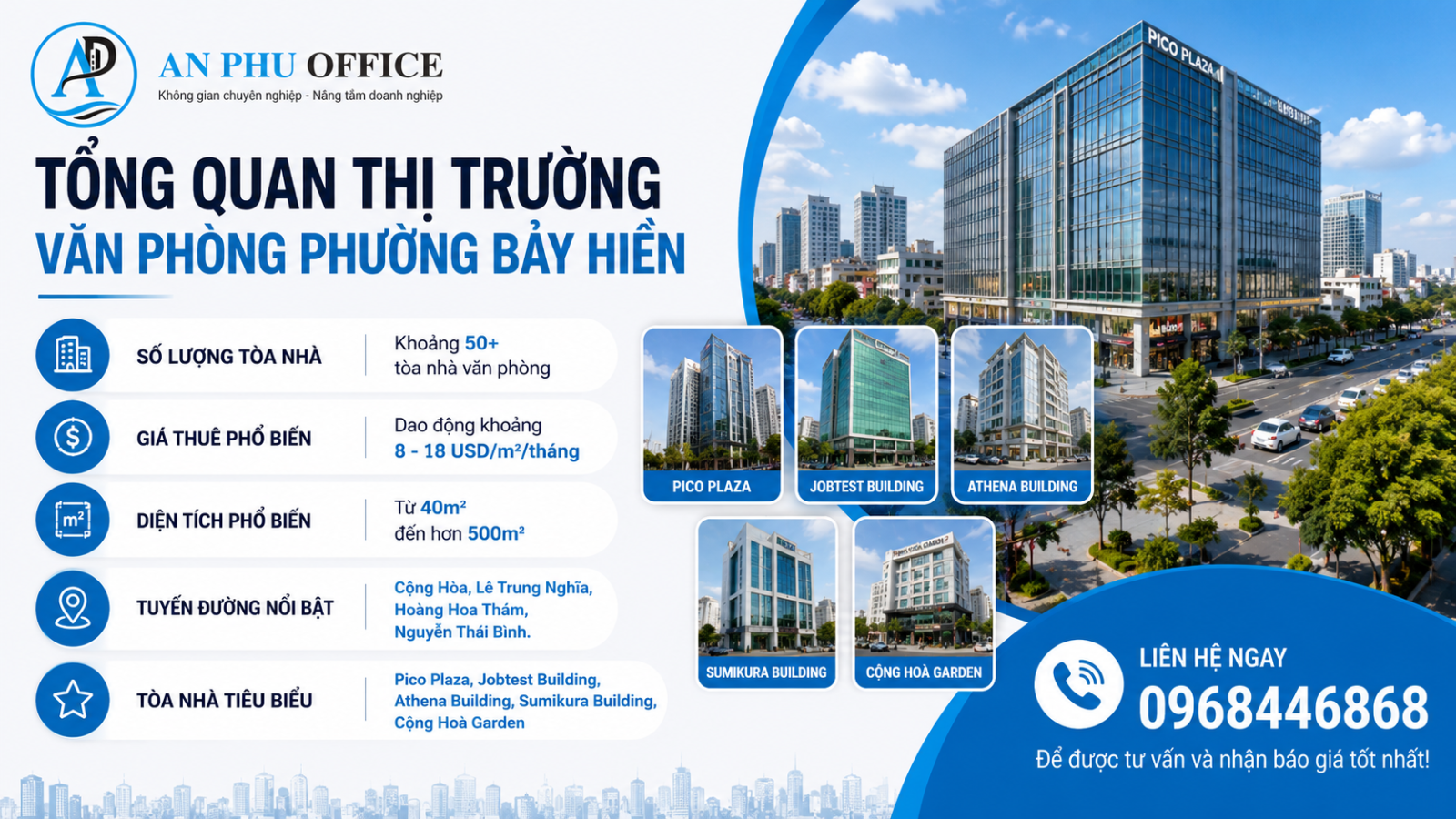 cho thue van phong phuong bay hien