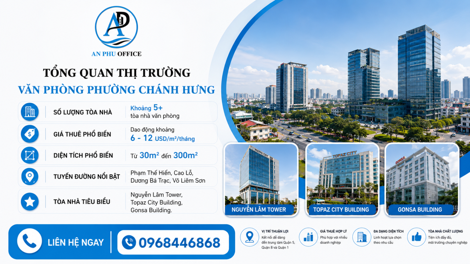 cho thue van phong phuong chanh hung