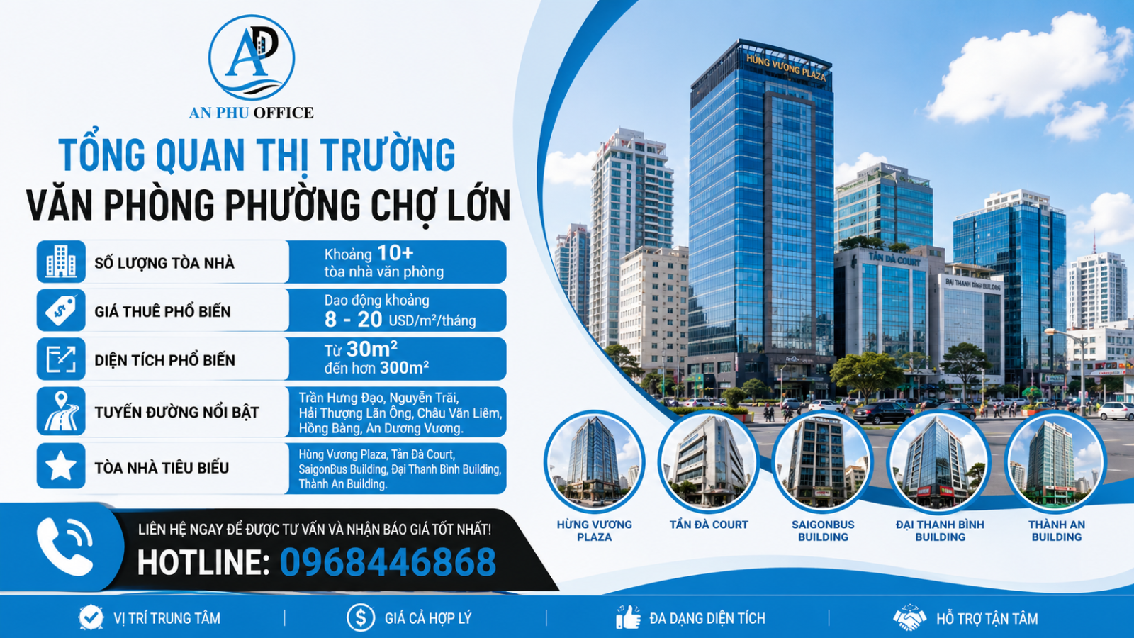 cho thue van phong phuong cho lon