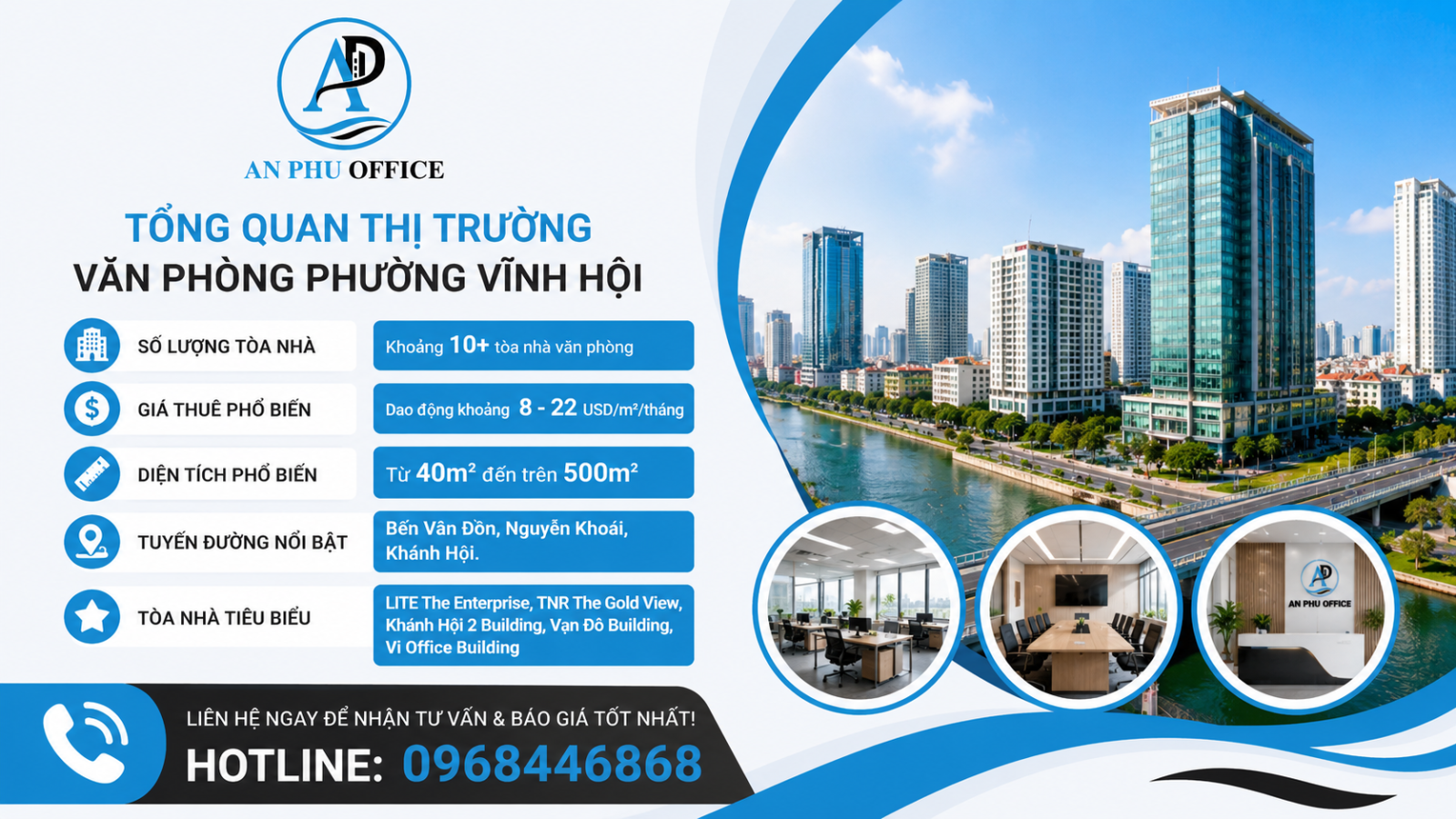 cho thue van phong phuong vinh hoi