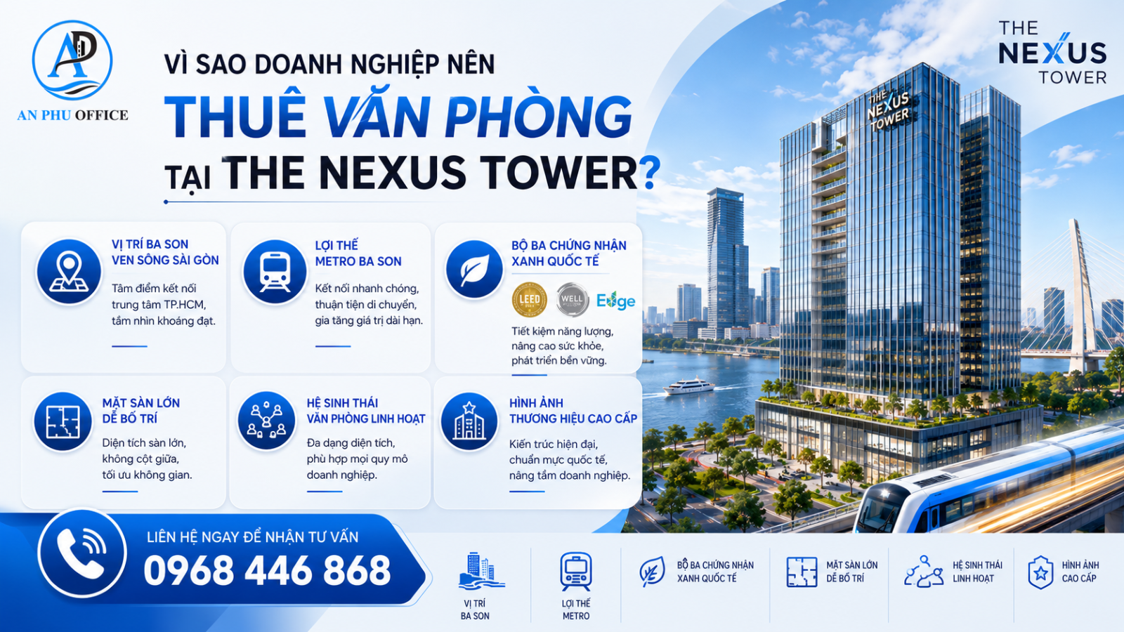 uu diem toa nha the nexus tower