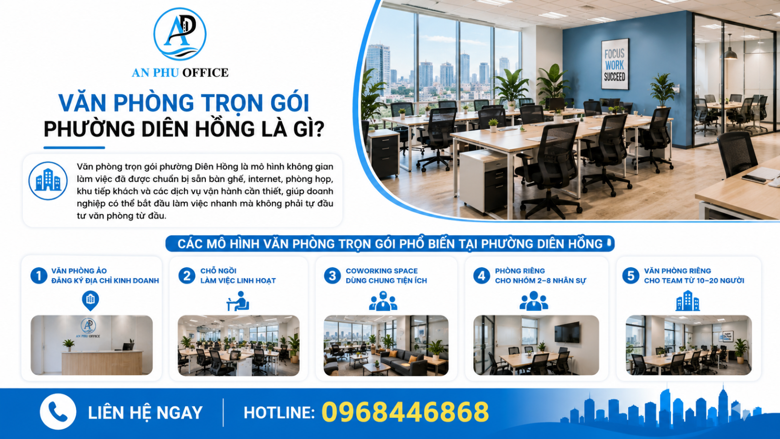 van phong tron goi phuong dien hong