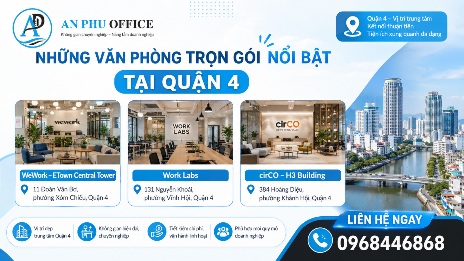 van phong tron goi quan 4 noi bat
