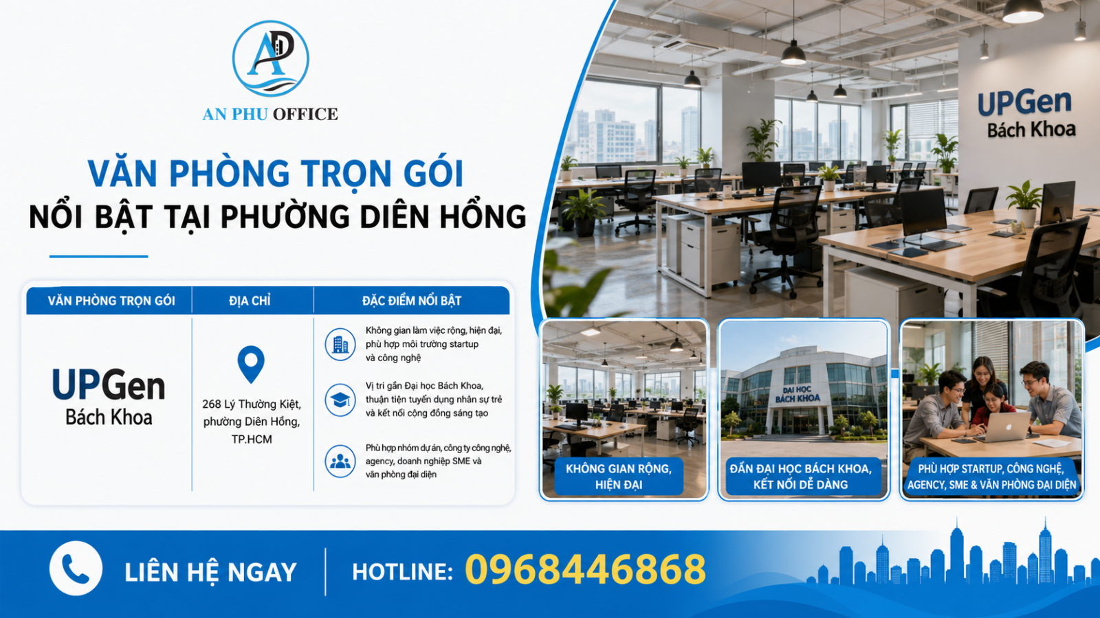 van phong tron goi upgen quan 10