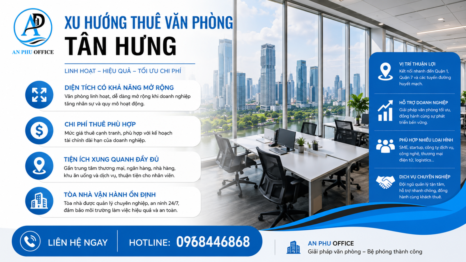 xu huong thue van phong phuong tan hung