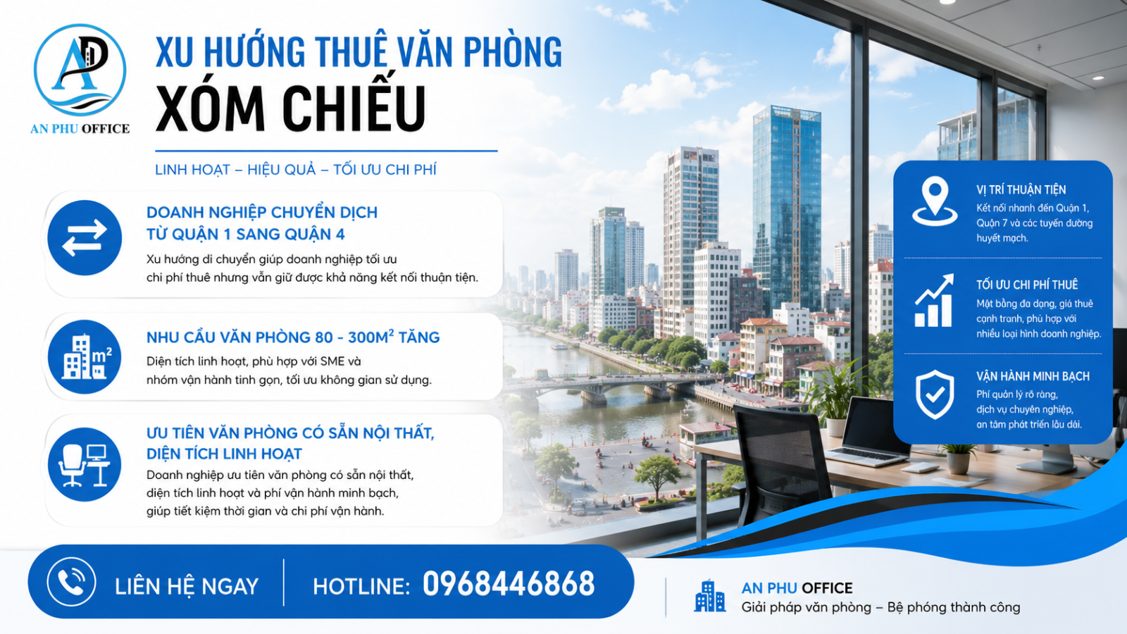 xu huong thue van phong phuong xom chieu